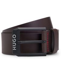 HUGO - Gelio Leather Belt - Lyst