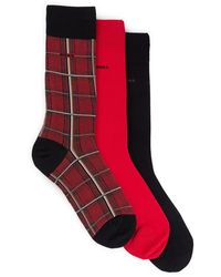 BOSS - Three-Pack Of Regular-Length Socks With Logo Details - Lyst