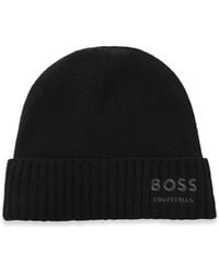 BOSS - Equestrian Beanie Hat - Lyst