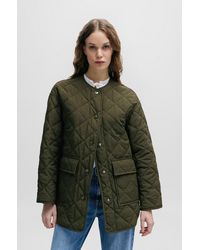 BOSS - Relaxed-fit Water-repellent Quilted Jacket - Lyst