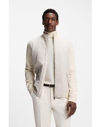 BOSS - Regular-Fit Hybrid Jacket With Double B Monogram - Lyst