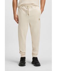 BOSS - Cotton-Blend Tracksuit Bottoms With Double B Monogram - Lyst