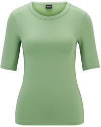 BOSS - Slim-fit T-shirt Van Een Modalmix Met Stretch - Lyst