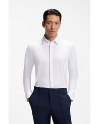BOSS - Slim-Fit Shirt - Lyst