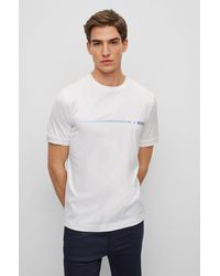 BOSS - Porsche X Mercerised-cotton T-shirt With Exclusive Branding - Lyst