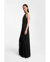 BOSS - Sleeveless Dress With Plissé Skirt Inserts - Lyst