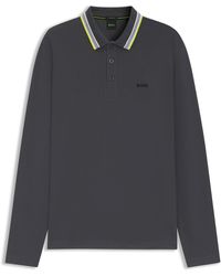 BOSS - Polo Van Katoenpiqué Met Contrastlogo - Lyst