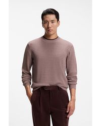 BOSS - Knitted Sweater - Lyst