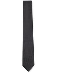 BOSS - Krawatte aus Seiden-Jacquard mit feinem Muster - Lyst