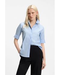 HUGO - Regular-Fit Blouse - Lyst