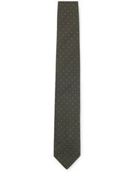 BOSS - Silk-Blend Tie With Micro Pattern - Lyst