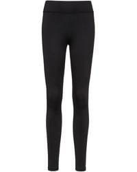 HUGO Skinny-fit Super-stretch leggings With Logo Details - Black