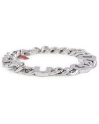 HUGO - Chain Cuff With Inserted Logo Letters - Lyst
