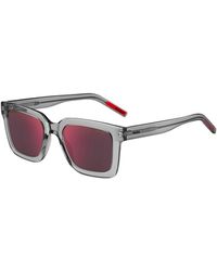 HUGO - Transparent-Acetate Sunglasses With Lenses - Lyst