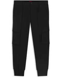 HUGO - Tapered-Fit Hose Aus Stretch-Gabardine - Lyst