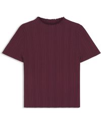 HUGO - Trui Met Onregelmatige Ribstructuur En Hoge Hals - Lyst