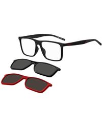 HUGO - Optical Frames With Clip-On Shaded Lenses - Lyst