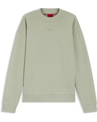HUGO - Relaxed-Fit Sweatshirt Aus Baumwoll-Terry Mit Logo-Detail - Lyst