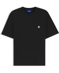 HUGO - T-Shirt Van Katoenen Jersey Met Happy -Logo - Lyst