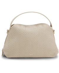 BOSS - Woven Crossbody Bag With Double B Monogram - Lyst