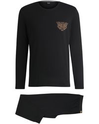 BOSS - X Creation Of The Gods-Pyjama Van Stretchkatoen - Lyst