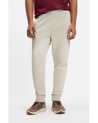 BOSS - Cotton-Blend Tracksuit Bottoms With Embroidered Logo - Lyst