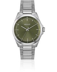 HUGO - Seam Stainless-Steel Watch With Textured Dial - Lyst