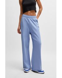 HUGO - Relaxed-fit Tracksuit Bottoms With Logo Print - Lyst