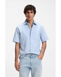 BOSS - Regular-Fit Oxford Cotton Shirt - Lyst