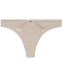 BOSS - String En Microfibre Avec Empiècements En Dentelle - Lyst