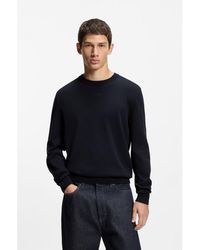 HUGO - Cotton Sweater - Lyst