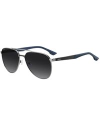 BOSS - Double-Bridge Sunglasses With Carbon-Fibre Temples - Lyst
