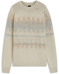 BOSS - Pull Relaxed Avec Motif En Maille - Lyst