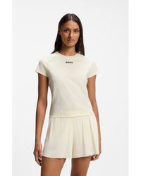 BOSS - Active Slim-Fit T-Shirt With Moisture Management - Lyst
