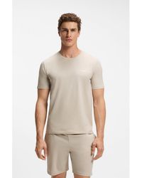 BOSS - Stretch-Cotton T-Shirt - Lyst