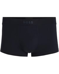 BOSS - Stretch-Jersey Trunks With 3D Logo - Lyst
