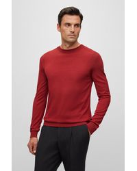 BOSS - Regular-fit Sweater In Wool, Silk And Cashmere - Lyst