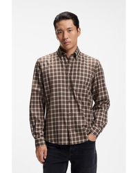 BOSS - Regular-Fit Casual Shirt - Lyst