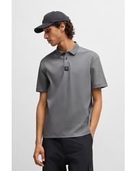 HUGO - Light Grey Men's Polo Shirts Size M - Lyst