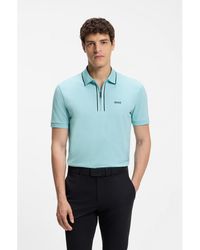 BOSS - Active Slim-Fit Polo Shirt - Lyst
