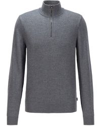 hugo boss zip neck