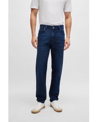 BOSS - Regular-fit Jeans In Blue Comfort-stretch Denim - Lyst