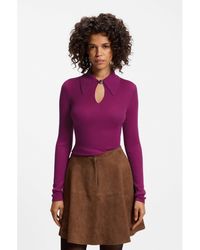 HUGO - Polo Sweater - Lyst