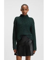 HUGO - Knitted Sweater With Ribbed Structure - Lyst