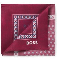 BOSS - Pocket Square With Digital Print - Lyst