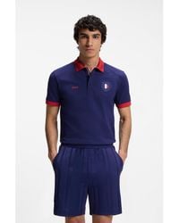 BOSS - Paddy Polo Shirt With Country Flag - Lyst