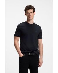 BOSS - Cotton-Jersey T-Shirt With Logo Detail - Lyst