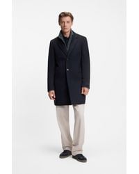 BOSS - Beckham X Slim-Fit Coat - Lyst