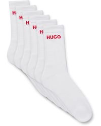 BOSS by HUGO BOSS - Six-pack Of Quarter-length Socks With Logo Detail - Lyst