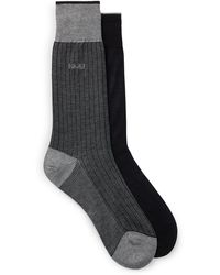 BOSS - Two-pack Of Socks In Mercerized Cotton - Lyst